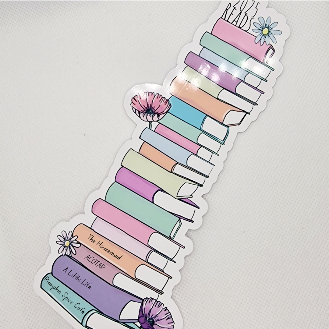 Book Themed Reading Tracker Bookmark
