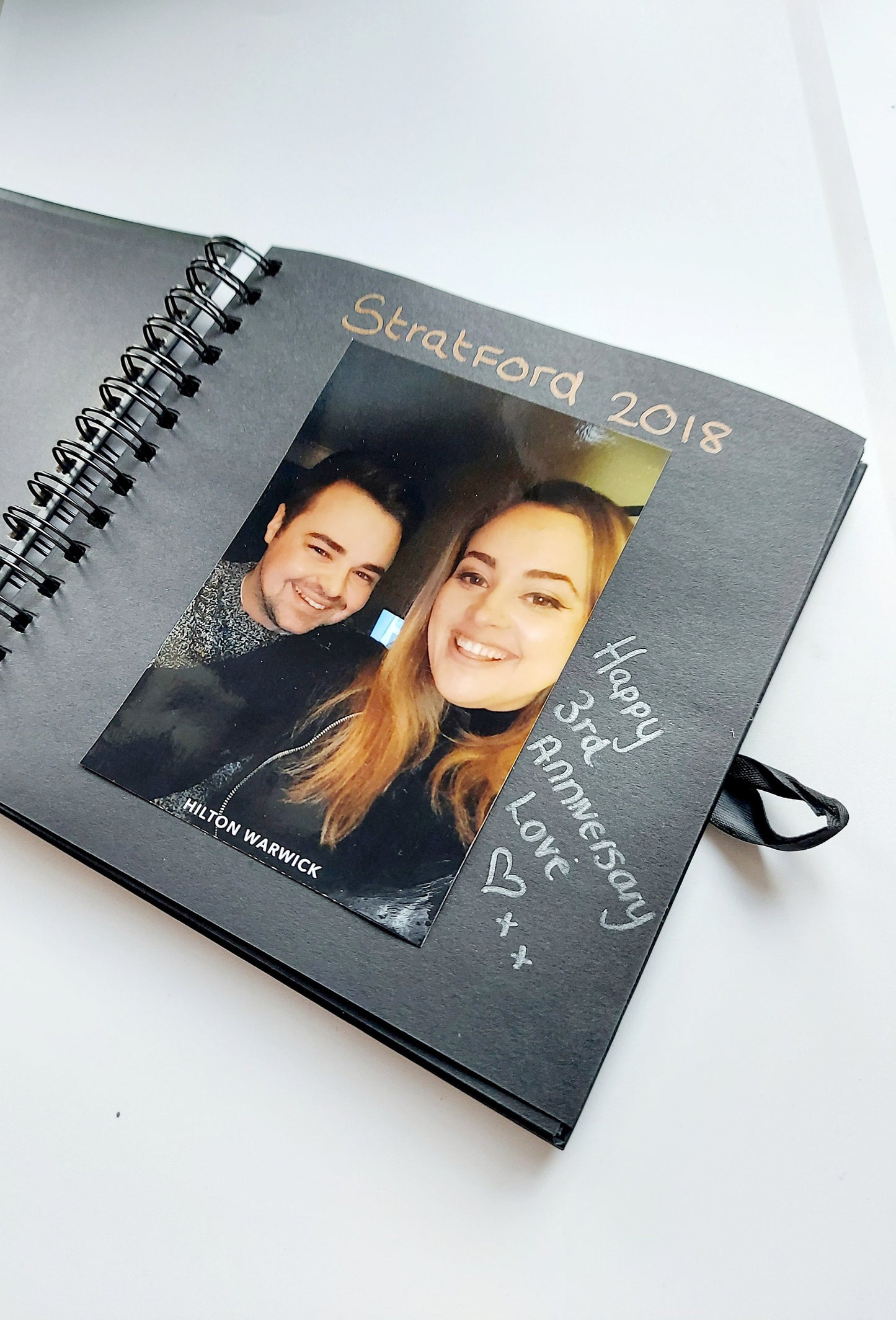 Personalised Couples Scrapbook 8x8 Inches | Wedding Anniversary, Birthday or Christmas gifts | For Couples & Friends Memories