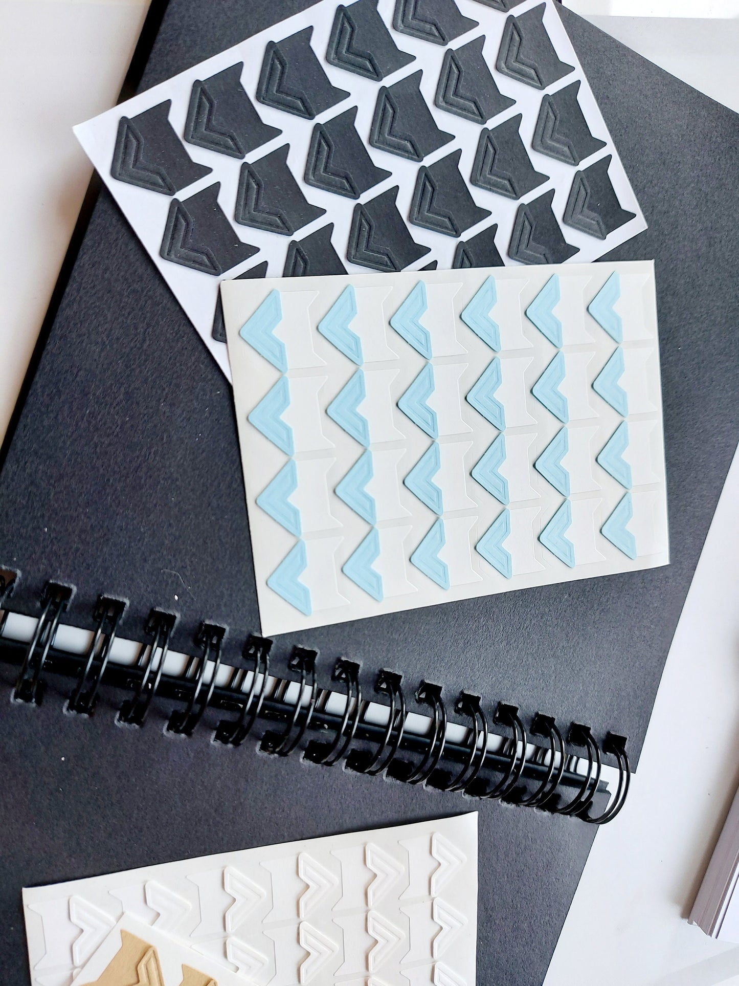 Scrapbook picture corner stickers| Self Adhesive Photo Corners | Corner holder Journal | Scrapbooking Supplies