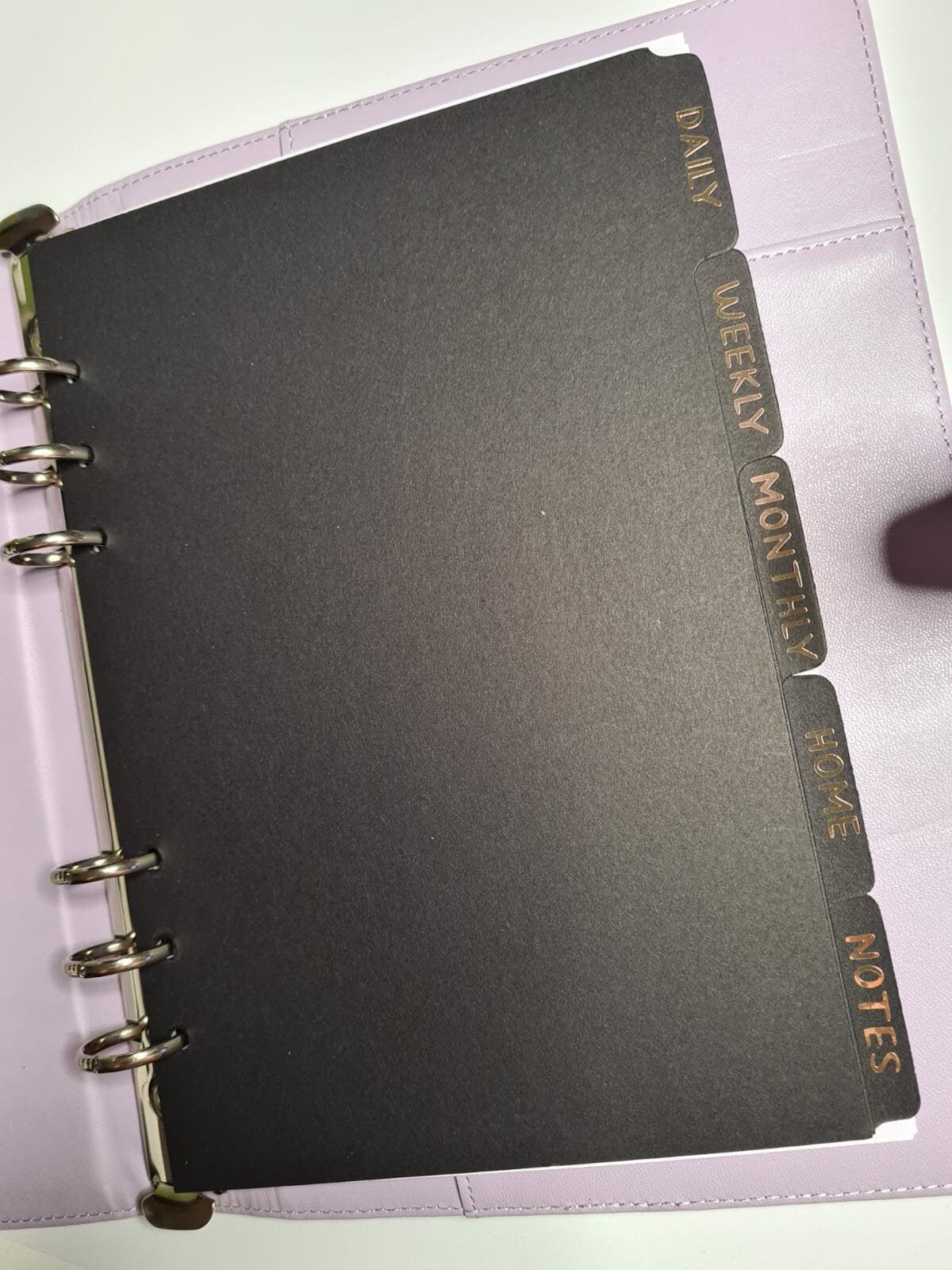 A5 SIDE TABBED Dividers | 5 or 12 Custom Tabs for A5 Organiser | Thick 200GSM Card