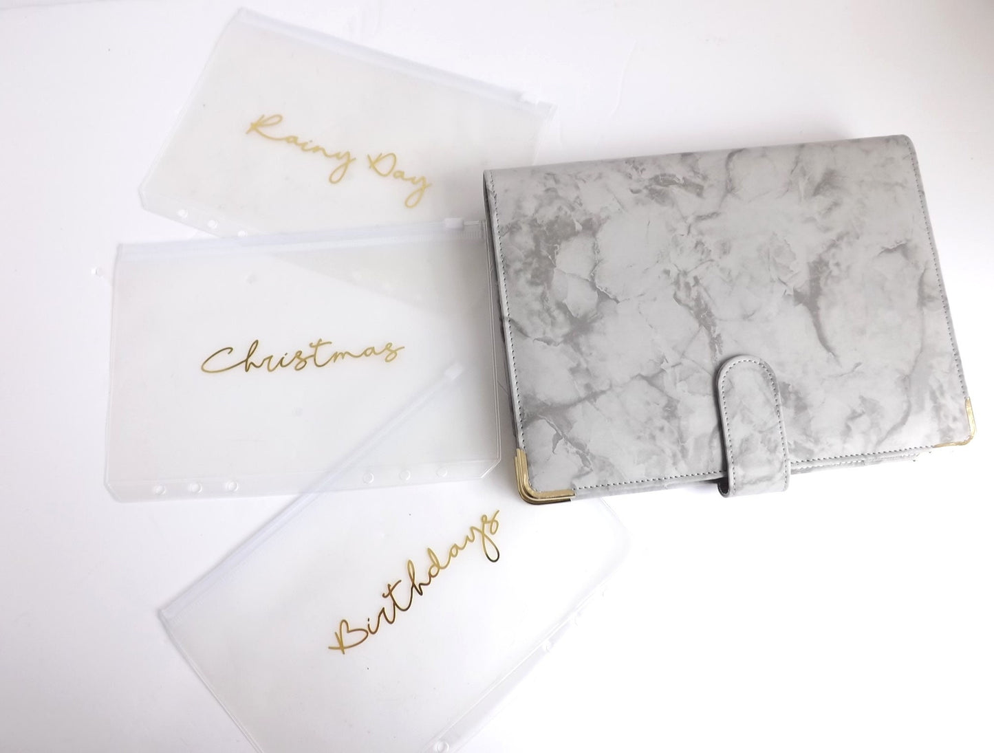 Large Personalised Savings Finance Budget Binder System | A5 Money Saving Plastic Cash Wallets Planner | Personalised Categories