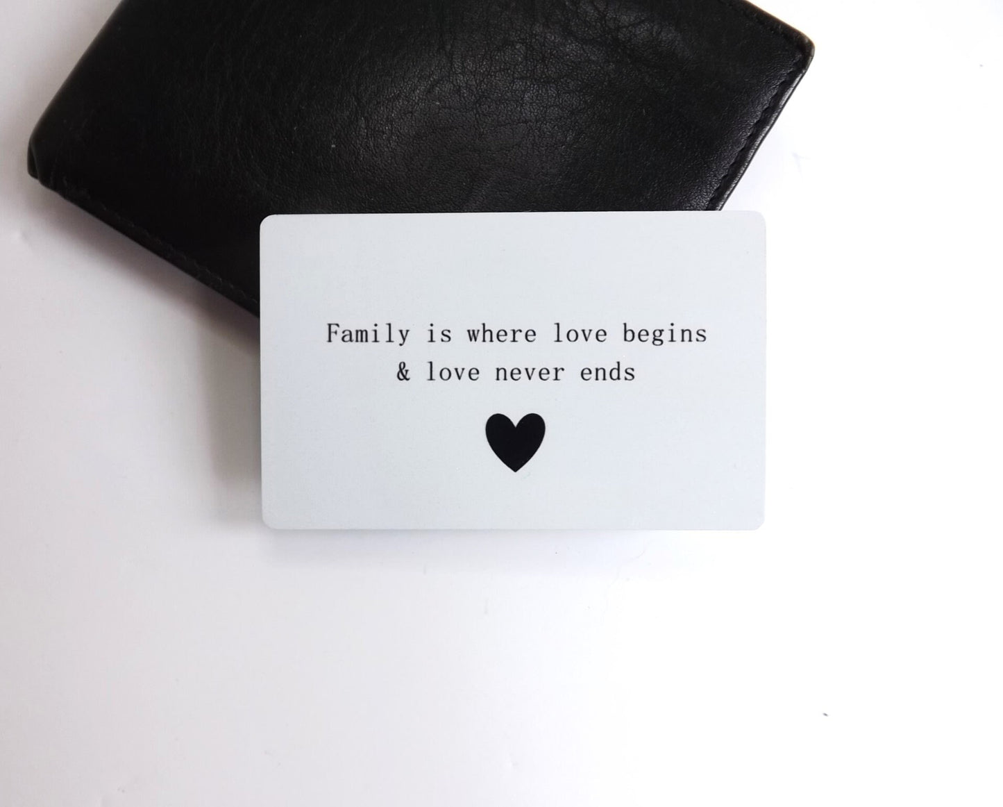 Photo wallet card With Custom Message