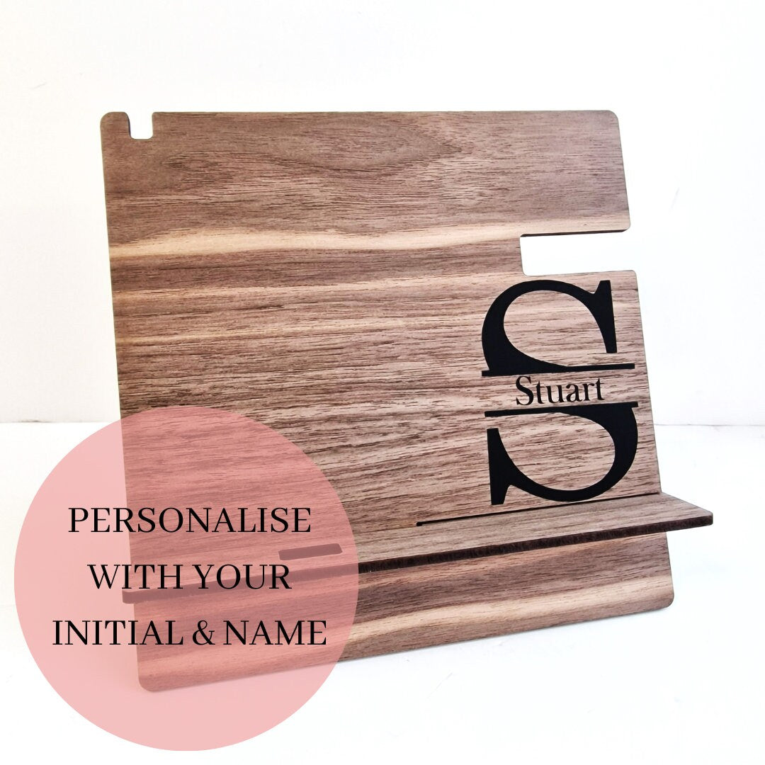 Personalised docking station, bedside table organiser charger, Desk tidy. Dad Gift. Personalised Birthday Gift for Dad. Teenager present |