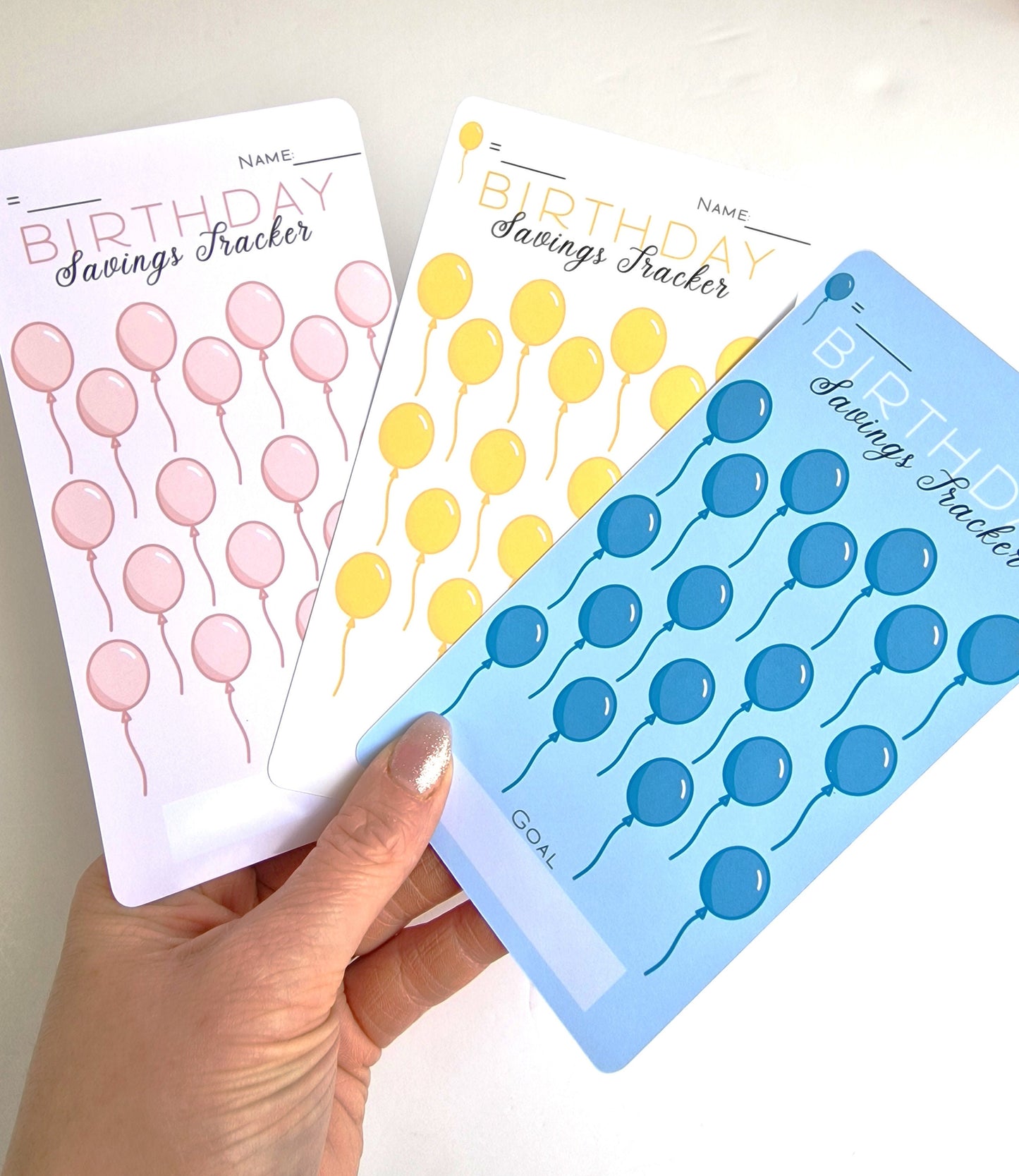 Birthday savings challenge | A6 Savings Challenge Tracker Inserts for Cash Saving Birthdays
