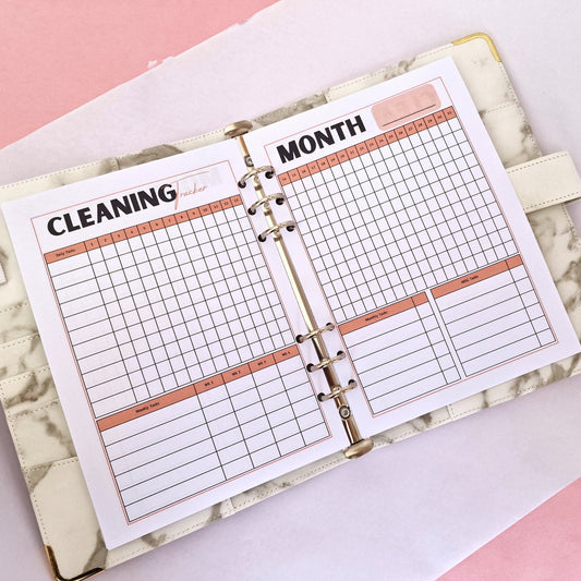 Printed A5 Organiser Inserts |  Cleaning tracker Budgets, Spending & Finances  | Mrs Hinch Inspired Lists  |