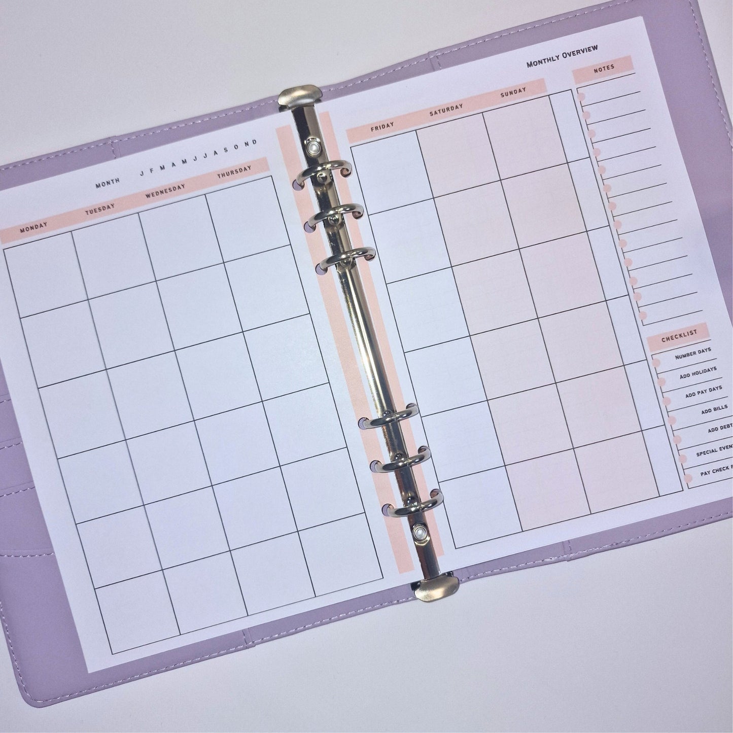 Monthly Budget Planner | a5 inserts for planning & tracking monthly budgets, sinking funds, savings and debt | 3 months printed insert