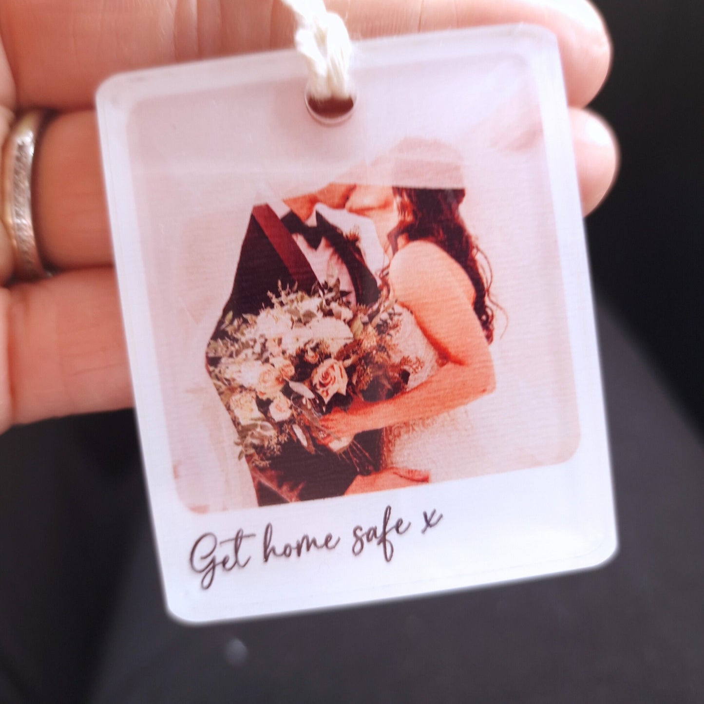 Personalised Photo Car Hanging Car Ornament| Sentimental, First Car, Pass Test Gift, Couples Gift for Him Her, Keepsake Memorial Memory Gift