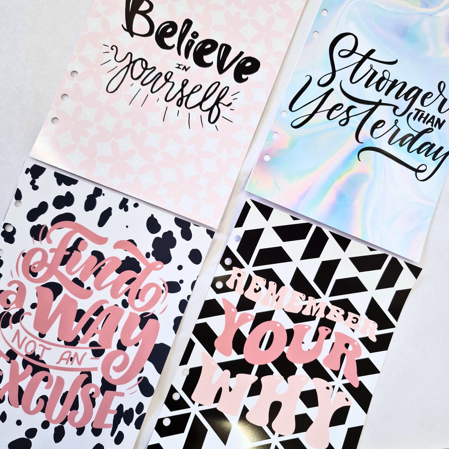 Motivational Quote a5 Planner Dashboards | Organiser decoration | Planner décor accessories | Inspiring quotes