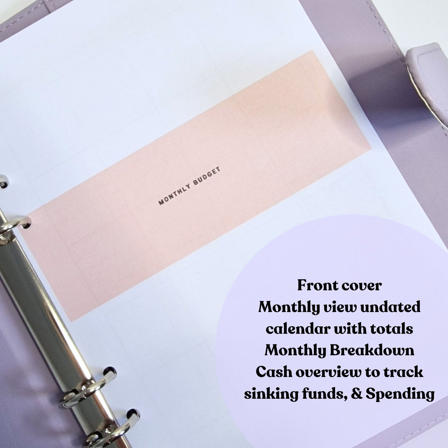 Monthly Budget Planner | a5 inserts for planning & tracking monthly budgets, sinking funds, savings and debt | 3 months printed insert