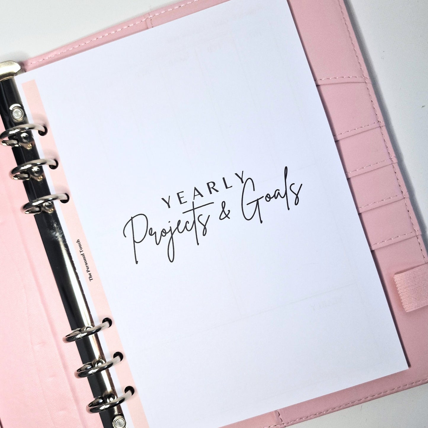Project and Goal planning binder inserts | a5 inserts for planning and tracking goals and progress
