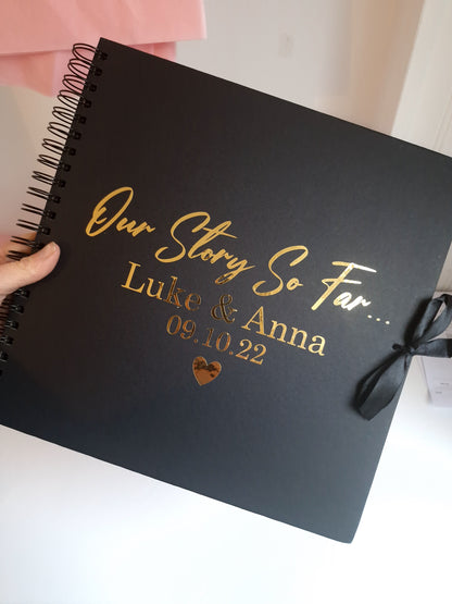 Personalised Couples Scrapbook - Our Story So Far