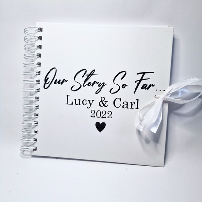 Personalised Couples Scrapbook - Our Story So Far