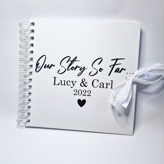 Personalised Couples Scrapbook - Our Story So Far