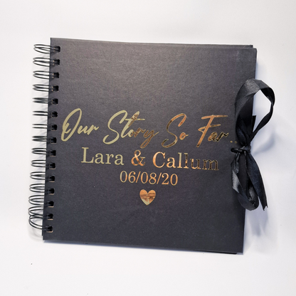 Personalised Couples Scrapbook - Our Story So Far