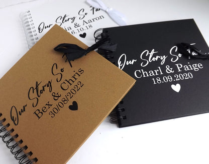 Personalised Couples Scrapbook - Our Story So Far
