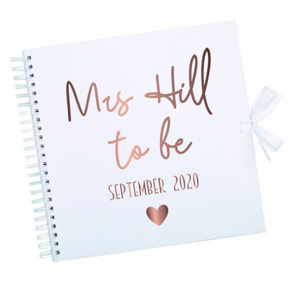 Personalised Couples Scrapbook 8x8 Inches | Wedding Anniversary, Bride to Be, Mrs | For Couples & Friends Memories