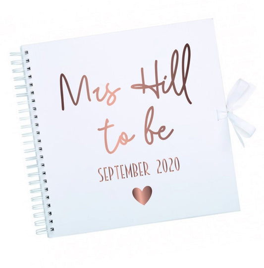 Personalised Couples Scrapbook 8x8 Inches | Wedding Anniversary, Bride to Be, Mrs | For Couples & Friends Memories