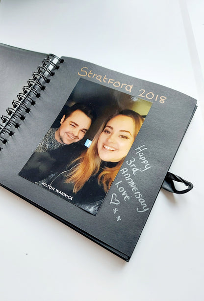 Personalised Couples Scrapbook 8x8 Inches | Wedding Anniversary, Birthday or Christmas gifts | For Couples & Friends Memories