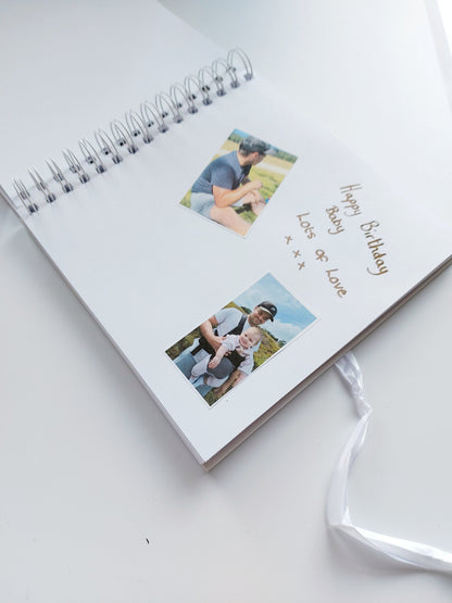 Personalised Couples Scrapbook 8x8 Inches | Wedding Anniversary, Birthday or Christmas gifts | For Couples & Friends Memories
