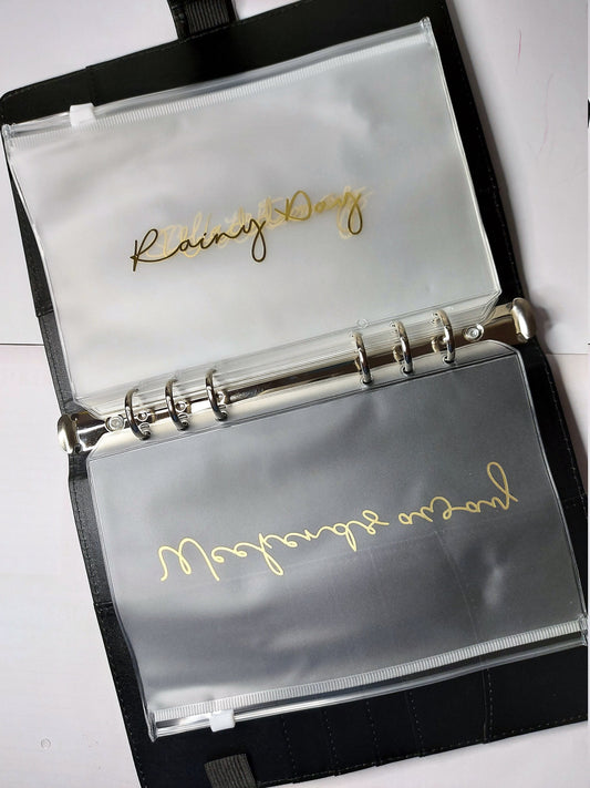 Personalised A5 Budget Binder Money Cash Organiser With Cash Envelopes, Cash Stuffing Envelopes | Larger size