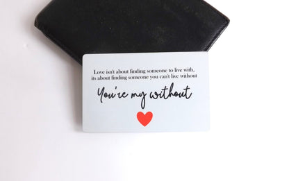Personalised Map location wallet card | First date, Anniversary Wallet Keepsake with Custom Caption | Valentines Boyfriend girlfriend Gift