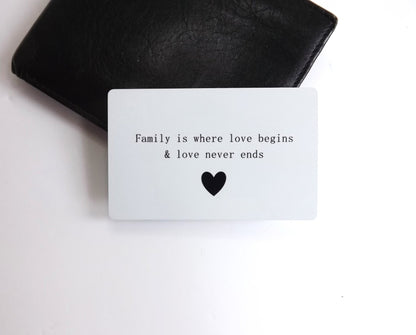 Photo wallet card With Custom Message