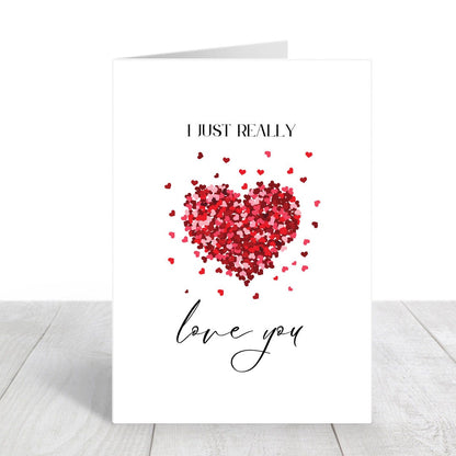 Anniversary day Card | Romantic Anniversary Card for Boyfriend, Husband, Girlfriend, Wife Anniversary | Valentines day greeting card
