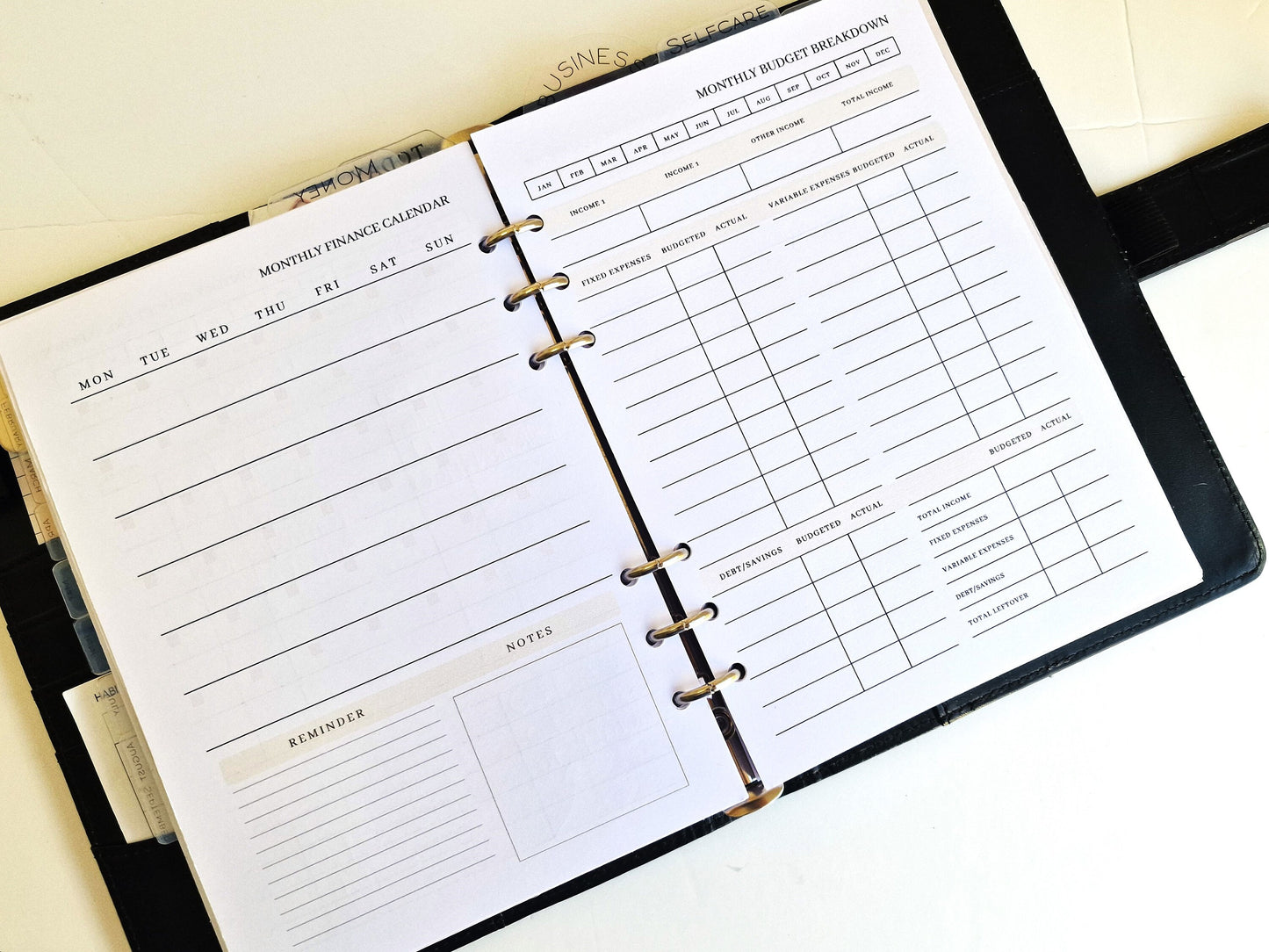 FINANCE BUDGET INSERTS | A5 Size Money Planner Organiser | Snowball debt tracker, Payday calendar, Monthly Calendar budget sinking funds