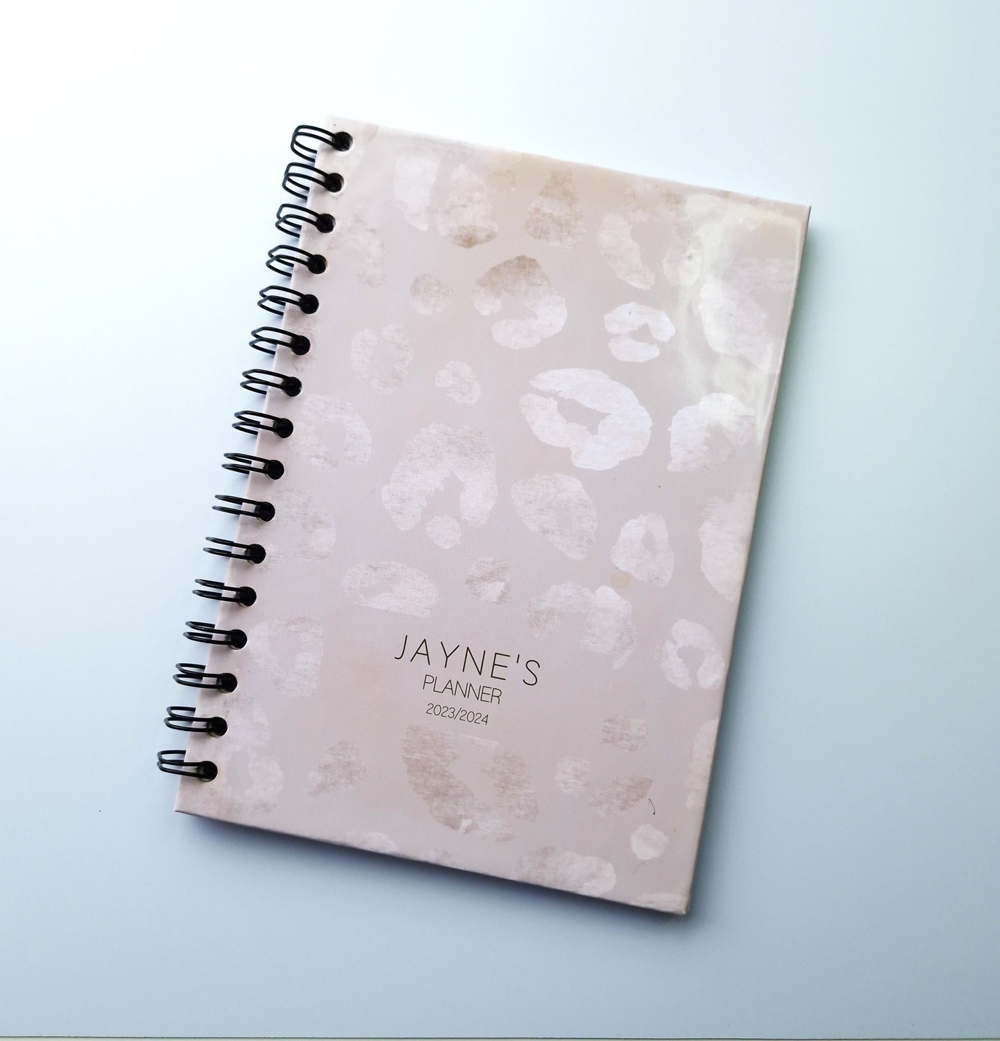 Personalised A5 Positivity Notebook Notepad Wire bound Lined Paper  | Calendar planner notebook