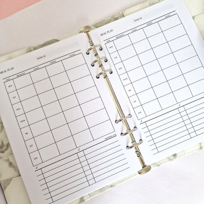 PRINTED HEALTH & FITNESS planner inserts for gym Home training | A5 Size | Personal training, fitness goals, routine planning 12 week steps