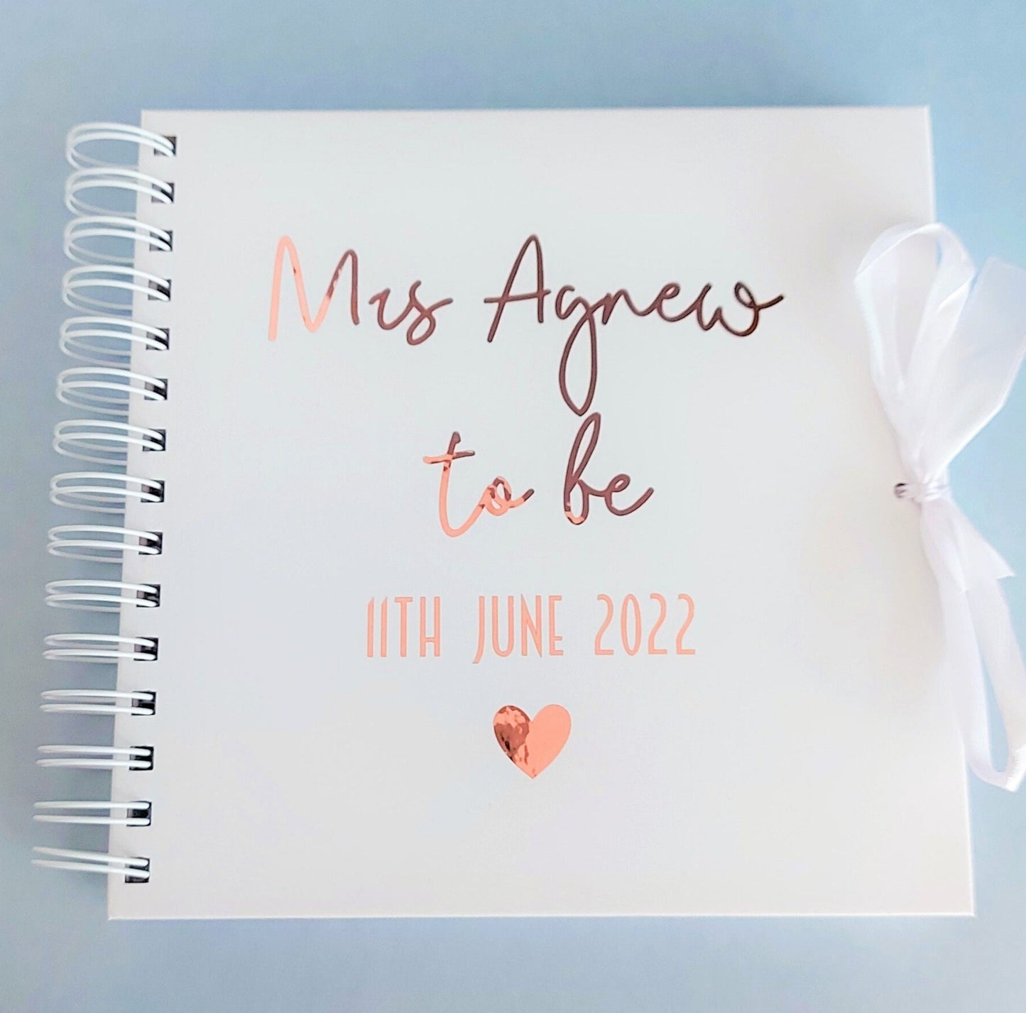 Personalised Couples Scrapbook 8x8 Inches | Wedding Anniversary, Bride to Be, Mrs | For Couples & Friends Memories