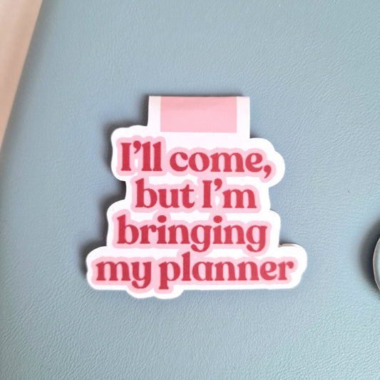 Magnetic Planner Paper Clip | Pink Bookmark, Page Marker Clip Cute Planner Accessories Decor | Paper Holder Quote