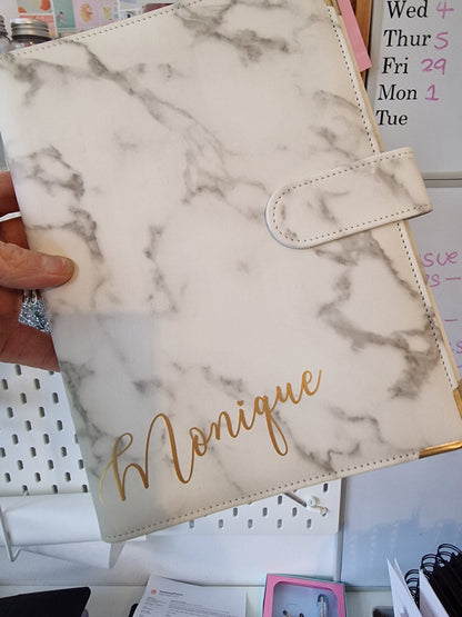 A5 Ring Binder Organiser - Marble Effect