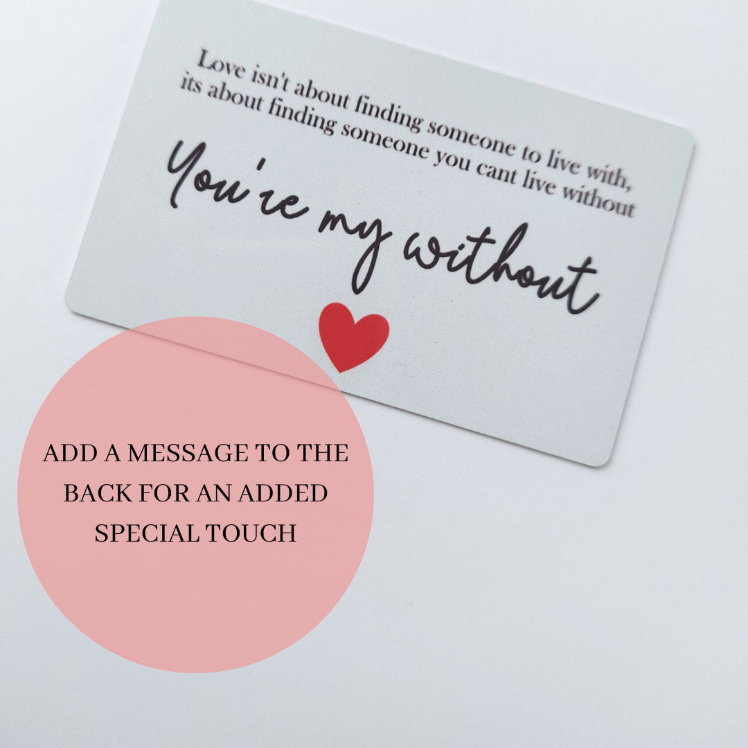 Personalised Map location wallet card | First date, Anniversary Wallet Keepsake with Custom Caption | Valentines Boyfriend girlfriend Gift