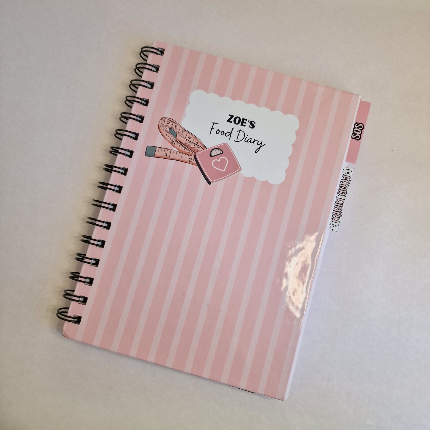 Food planning diary notebook | Weekly meal planner | Daily food diary | SW Calorie counting Planner Diet tracker weightloss