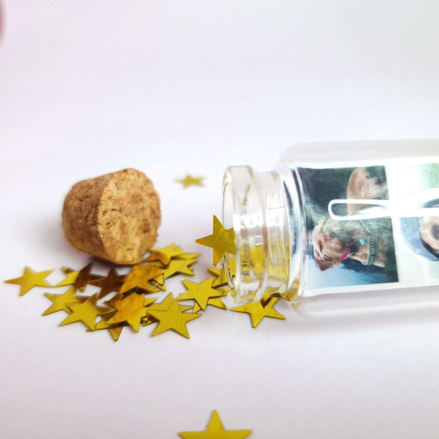 Personalised photo memorial polaroid jar | Message in a glass bottle memory keepsake | Gift for Mothers day, Memory gift, Lost pet, Family