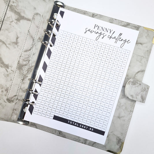 Penny savings challenge | Save 667 savings 365 day challenge insert