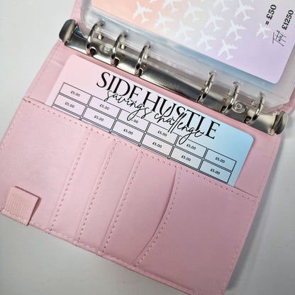 Side Hustle Savings Challenge Tracker A6 A5 trackers Laminated Money saving challenge | A5 A6 Printed Cash savings stuffing trackers