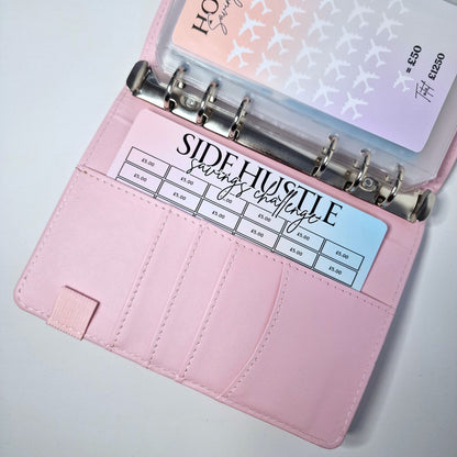 Side Hustle Savings Challenge Tracker A6 A5 trackers Laminated Money saving challenge | A5 A6 Printed Cash savings stuffing trackers