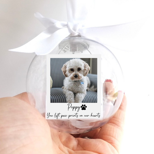 Pet Memorial Christmas Bauble