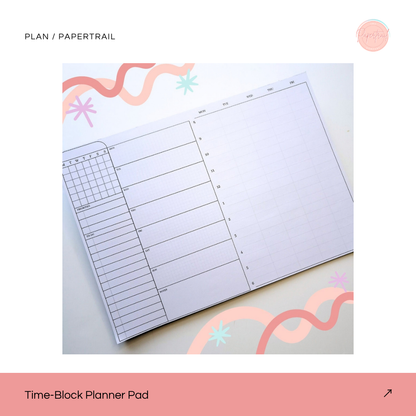 Time-Block Planner Pad — Papertrail lead image