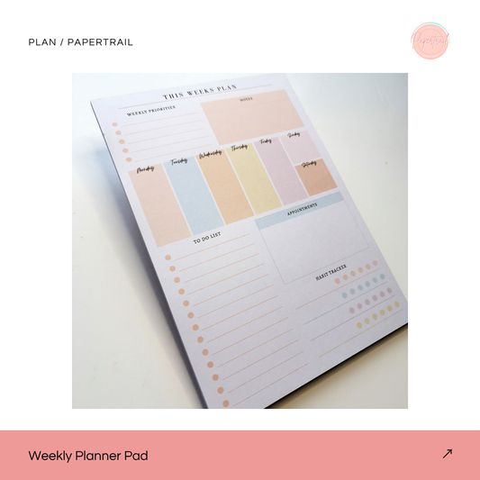 Weekly Planner Pad — Papertrail lead image