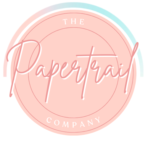 The Papertrail Company — pink circular logo